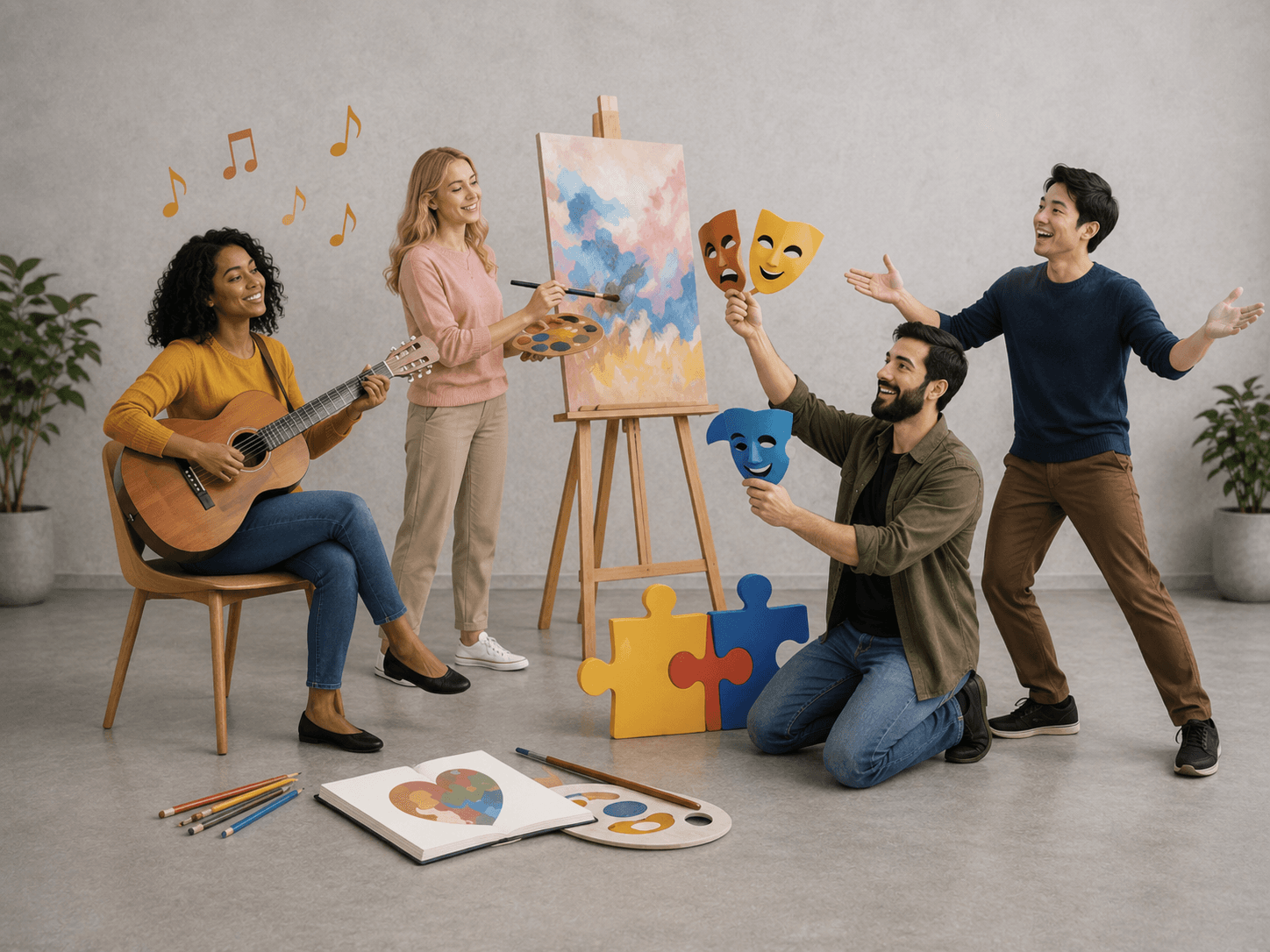 Creative Arts-Based Therapy for Employee Wellness
